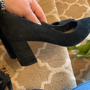Marc Fisher Black suede pumps